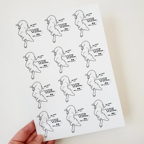 LB051 Posh Dog Puppy Helper Sticker [Price Firm] - Picture 4 of 10